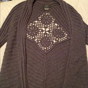 gray small cardigan gently used